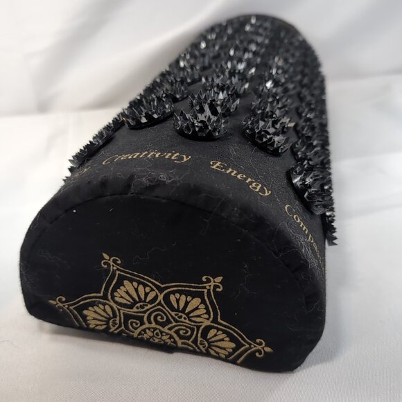 Shakti Mat Acupressure Kanjo Black Pillow Yoga Stress Pain Relief Relax Neck - Picture 4 of 10